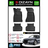 S-Dizayn Audi A5 3D Pro Havuzlu Paspas 2016 Üzeri A+ Kalite 3DS-SDZ213 - Siyah