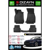 S-Dizayn Audi A6 3D Pro Havuzlu Paspas 2018 Üzeri A+ Kalite 3DS-SDZ145 - Siyah