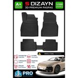 S-Dizayn Audi A6 E-Tron 3D Pro Havuzlu Paspas 2025 Üzeri A+ Kalite - Renk - Siyah