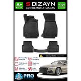 S-Dizayn Audi A7 3D Pro Havuzlu Paspas 2018 Üzeri A+ Kalite 3DS-SDZ146 - Siyah