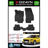 S-Dizayn Audi Q2 3D Pro Havuzlu Paspas 2017-2023 A+ Kalite 3DS-SDZ012 - Siyah