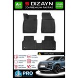 S-Dizayn Audi Q4 E-Tron 3D Pro Havuzlu Paspas 2021 Üzeri A+ Kalite - Siyah