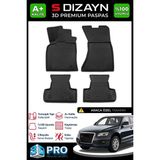 S-Dizayn Audi Q5 3D Pro Havuzlu Paspas 2009-2017 A+ Kalite - Siyah