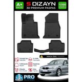 S-Dizayn Bmw 1 Serisi E87 3D Pro Havuzlu Paspas 2004-2010 A+ Kalite - Siyah
