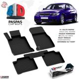 S-Dizayn Bmw 3 Serisi E90 4D Havuzlu Paspas 2005-2012 A+Kalite - Siyah