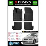 S-Dizayn Bmw 3 Serisi E92 3D Pro Havuzlu Paspas 2007-2013 A+ Kalite - Siyah