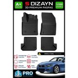 S-Dizayn Bmw 3 Serisi F31 Station Wagon 3D Pro Havuzlu Paspas 2012-2019 A+ Kalite - Siyah