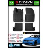 S-Dizayn Bmw 4 Serisi F32 Coupe 3D Pro Havuzlu Paspas 2013-2020 A+ Kalite - Siyah
