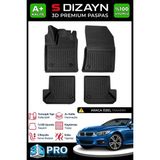 S-Dizayn Bmw 4 Serisi F33 Cabrio 3D Pro Havuzlu Paspas 2013-2020 A+ Kalite - Siyah