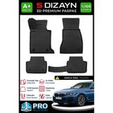 S-Dizayn Bmw 5 Serisi G30 3D Pro Havuzlu Paspas 2017-2023 A+ Kalite - Siyah