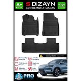 S-Dizayn Byd Seal U 3D Pro Havuzlu Paspas 2024 Üzeri A+ Kalite - Siyah