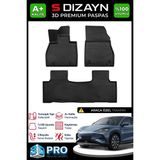 S-Dizayn Byd Sealion 7 3D Pro Havuzlu Paspas 2025 Üzeri A+ Kalite - Siyah