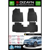 S-Dizayn BYD Tang 3D Pro Havuzlu Paspas 2025 Üzeri A+ Kalite - Siyah