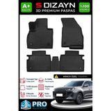 S-Dizayn Chery Tiggo 7 Makyajlı 3D Pro Havuzlu Paspas 2025 Üzeri A+ Kalite - Siyah