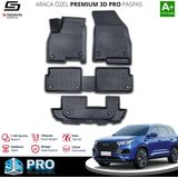 S-Dizayn Chery Tiggo 8 7 Koltuk 3D Pro Havuzlu Paspas 2020 Üzeri A+ Kalite - Siyah