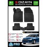 S-Dizayn Chevrolet Cruze 3D Pro Havuzlu Paspas 2008-2019 A+ Kalite 3DS-SDZ157 - Siyah