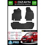 S-Dizayn Citroen Berlingo 3D Pro Havuzlu Paspas 2008-2018 A+ Kalite Siyah Kaydırmaz Yüzey 3DS-SDZ300