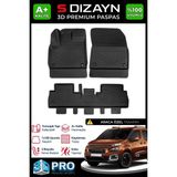 S-Dizayn Citroen Berlingo 3D Pro Havuzlu Paspas 2018 Üzeri A+ Kalite 3DS-SDZ016 - Siyah