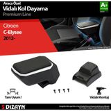 S-Dizayn Citroen C-Elysee Kol Dayama Kolçak ABS Vidalı Gri 2012 Üzeri A+ Kalite