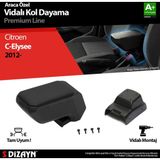 S-Dizayn Citroen C-Elysee Kol Dayama Kolçak ABS Vidalı Siyah 2012 Üzeri A+ Kalite