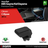 S-Dizayn Citroen C-Elysee Kol Dayama Kolçak Geçmeli ABS Siyah 2012-2017 A+ Kalite