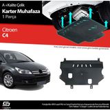 S-Dizayn Citroen C4 Çelik Karter Muhafaza Koruma 2004-2010 A+ Kalite