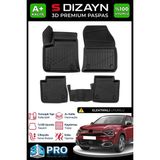S-Dizayn Citroen C4 Elektrikli 3D Pro Havuzlu Paspas 2022 Üzeri A+ Kalite 3DS-SDZ130 - Siyah