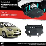 S-Dizayn Citroen C4 G. Picasso Çelik Karter Muhafaza Koruma 2006-2013 A+ Kalite