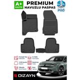 S-Dizayn Citroen C4 Hybrid 3D Pro Havuzlu Paspas 2025 Üzeri A+ Kalite - Siyah