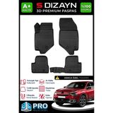 S-Dizayn Citroen C4X 3D Pro Havuzlu Paspas 2022 Üzeri A+ Kalite - Siyah