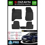 S-Dizayn Citroen C4X Hybrid 3D Pro Havuzlu Paspas 2025 Üzeri A+ Kalite - Renk - Siyah