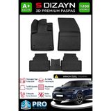 S-Dizayn Citroen C5 Aircross 3D Pro Havuzlu Paspas 2017-2025 A+ Kalite - Siyah