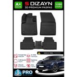 S-Dizayn Citroen C5 Aircross 3D Pro Havuzlu Paspas 2017 Üzeri A+ Kalite 3DS-SDZ036 - Siyah