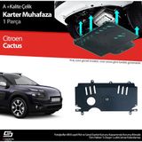 S-Dizayn Citroen Cactus Çelik Karter Muhafaza Koruma 2014 Üzeri A+ Kalite