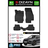 S-Dizayn Cupra Ateca 3D Pro Havuzlu Paspas 2020 Üzeri A+ Kalite 3DS-SDZ348 - Siyah