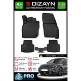 S-Dizayn Cupra Leon 3D Pro Havuzlu Paspas 2023 Üzeri A+ Kalite - Siyah