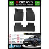 S-Dizayn Cupra Tavascan 3D Pro Havuzlu Paspas 2023 Üzeri A+ Kalite - Siyah