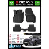 S-Dizayn Cupra Terramar 3D Pro Havuzlu Paspas 2024 Üzeri A+ Kalite 3DS-SDZ261 - Siyah