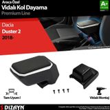 S-Dizayn Dacia Duster 2 Kol Dayama Kolçak Abs Vidalı Gri 2018 Üzeri A+Kalite