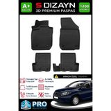 S-Dizayn Dacia Logan 2 Sedan Eu 3D Pro Havuzlu Paspas 2013-2021 A+ Kalite - Siyah