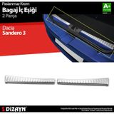 S-dizayn Dacia Sandero 3 Krom Bagaj İç Eşiği 2 Prç 2020 Üzeri