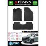 S-Dizayn Dfsk E5 Plug-In Hybrid 3D Pro Havuzlu Paspas 2024 Üzeri A+ Kalite 3DS-SDZ225 - Siyah