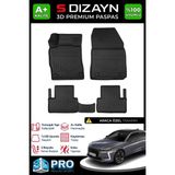 S-Dizayn Ds Ds4 3D Pro Havuzlu Paspas 2022 Üzeri A+ Kalite - Siyah