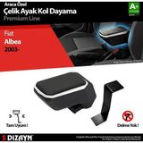 S Dizayn Fiat Albea ABS Gri 2003 Üzeri A+Kalite Çelik Ayaklı Kolçak
