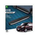 S-Dizayn Fiat Doblo 2 Uzun Şase Evo Krom Yan Basamak 223 Cm 2010-2023 A+ Kalite