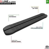 S-Dizayn Fiat Doblo 2 Uzun Şase S-Line Siyah Yan Basamak 223 Cm 2010-2023