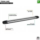 S-Dizayn Fıat Doblo 3 2023- 202 cm Trim Line Alüminyum Yan Basamak