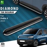 S-Dizayn Fiat Doblo 3 Diamond Krom Yan Basamak 203 cm 2023 Üzeri A+ Kalite