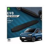 S-Dizayn Fiat Doblo 3 Evo Siyah Yan Basamak 203 cm 2023 Üzeri A+ Kalite