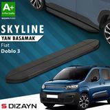 S-Dizayn Fiat Doblo 3 Kısa Şase Skyline Siyah Yan Basamak 203 cm 2023 Üzeri A+ Kalite